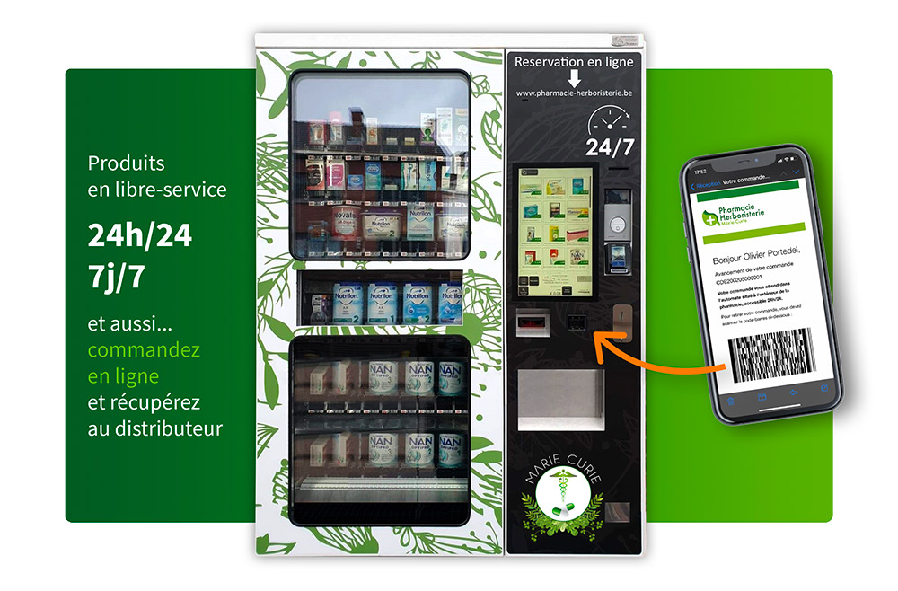 Distributeur automatique et retrait commande
