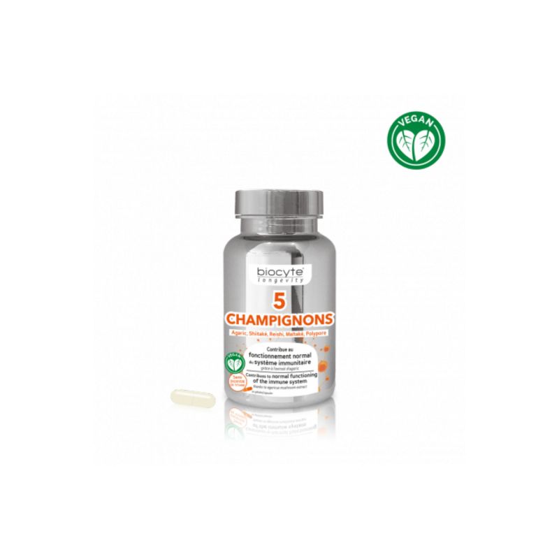 Biocyte 5 Champignons Caps 30