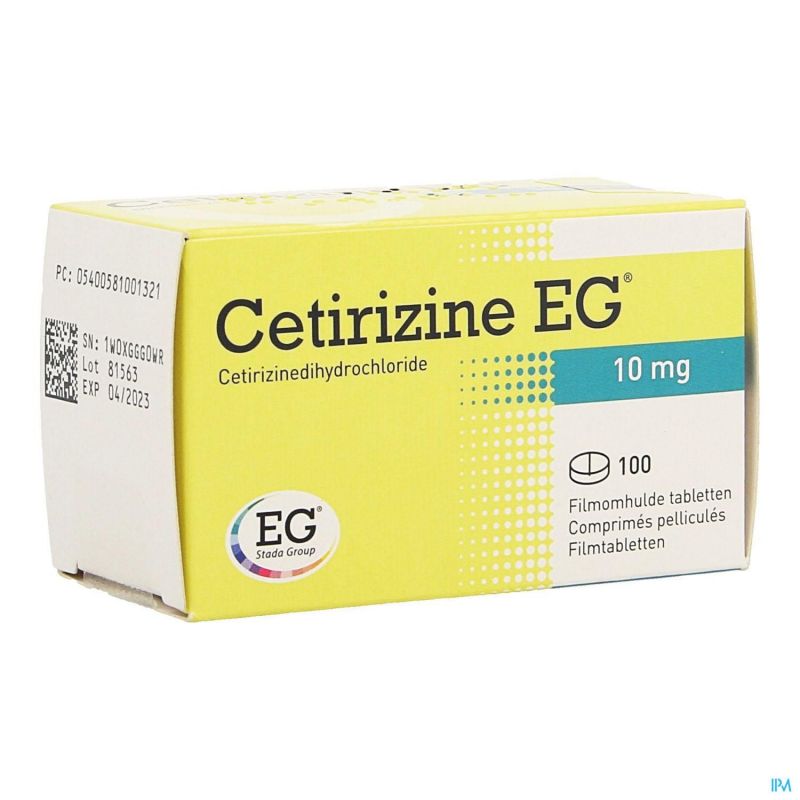 Cetirizine Eg Comp 100 X 10mg