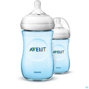 Philips Avent Natural 2.0 Biberon 260ml Blue Duo SCF035/27