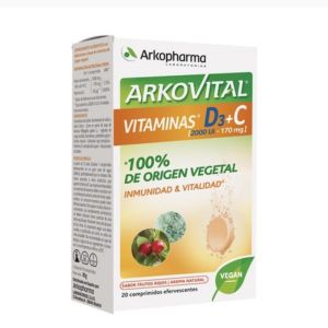 Arkovital Acerola 1000 Vit C + D3 Eff. Comp 20
