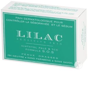 Lilac Sensitive Skin Pain Dermatologique Pour Contrôler La Séborrhée Et Le Sébum 100g