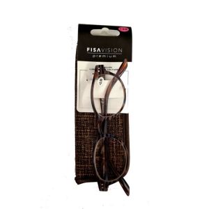 Fisavision Premium Lun.lect +2,0 Brown/grey+pouch