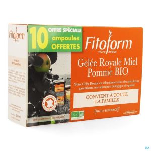 Gelee Royale Bio Miel-fructose Amp 20+10 Fitoform