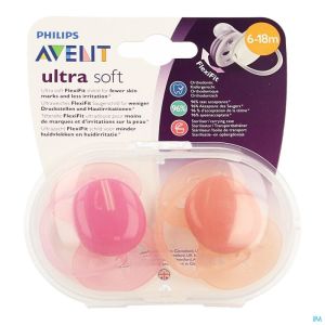 Philips Avent Sucette Soft +6m Mix 2 SCF212/23