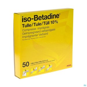 Iso Betadine Tulles Compr 50 10x10