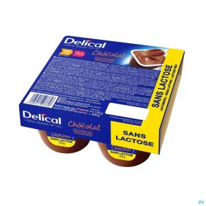 Delical Creme Dessert Hp-hc S/lact.chocolat 4x125g