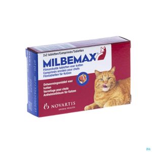 Milbemax Chats Tabl Pell Blister 2x2