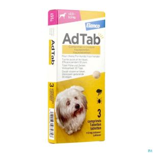 Adtab 112mg Chien 2,5kg-5,5kg Comp A Croquer 3