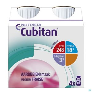 Cubitan Fraise 4x200ml