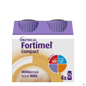 Fortimel Compact Moka Bouteilles 4x125 ml