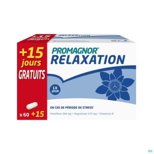 Promagnor relaxation caps  60+15 gratuit    promo