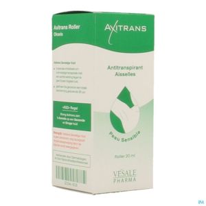 Axitrans Roller Peau Sensible A/transpirant 20ml