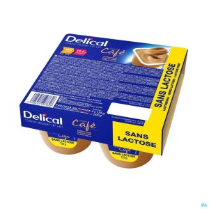 Delical Creme Dessert Hp-hc S/lact.cafe 4x125g