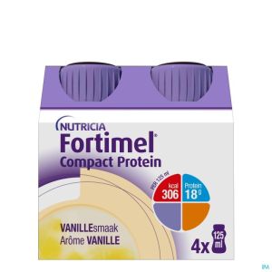 Fortimel Compact Protein Vanille Bouteilles 4x125 ml