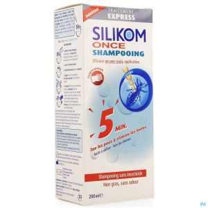 Silikom Once Shampooing Contre poux&lentes 200ml