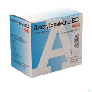 Acetylcysteine Eg 600mg Gran. Sol Buv. Sach 60