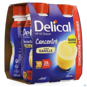 Delical Concentre Vanille 4x200ml