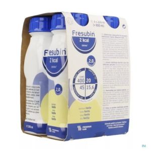 Fresubin 2kcal Drink Vanille Fl 4x200ml Promo -20%