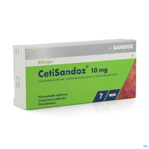 Cetisandoz Sandoz Comp 7 X 10mg