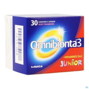 Omnibionta-3 Junior Framboise Comp A Croquer 30