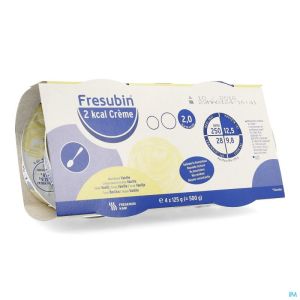 Fresubin 2kcal Creme Vanille Pot 4x125g