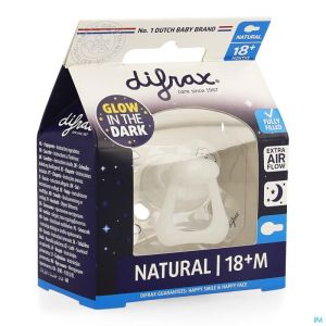 Difrax Sucette Natural 18+ Nuit