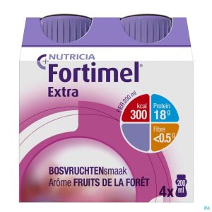 Fortimel Extra Fruits De La Forêt Bouteilles 4x200ml