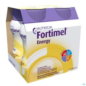 Fortimel Energy Banane Bouteilles 4x200ml