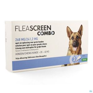 Fleascreen Combo 268mg/241,2mg Spot On Chien Pip.3