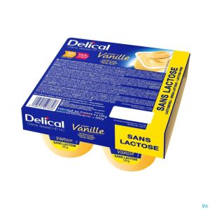 Delical Creme Dessert Hp-hc S/lact.vanille 4x125g