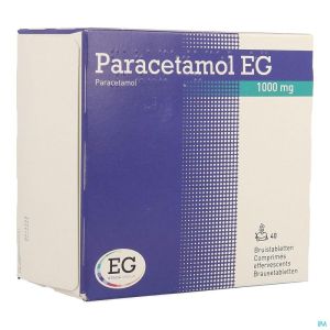 Paracetamol Eg 1000mg Comp Eff. 40x1000mg