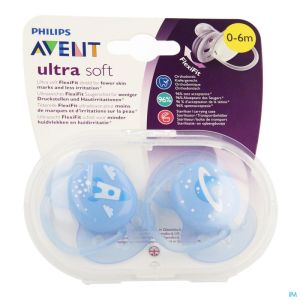 Philips Avent Sucette Soft Deco +0m Mix 2 SCF221/22