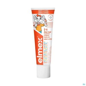 Elmex Dentifrice Enfant 2-6 Ans 2x50ml