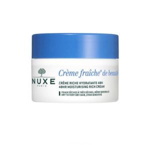 Nuxe creme fraiche cr riche hydra 48h    pot  50ml