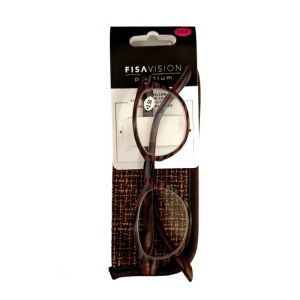 Fisavision Premium Lun.lect +2,5 Brown/grey+pouch