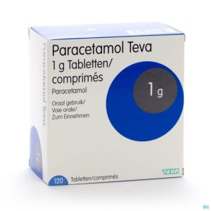Paracetamol Teva 1g Comp 120 X 1g Blister