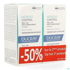 Ducray Hidrosis Control Roll On Duo Promo 2x40ml