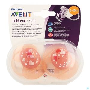 Philips Avent Sucette Soft Deco +6m Mix 2 SCF222/23