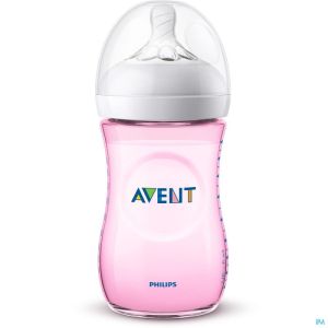 Philips Avent Natural 2.0 Biberon 260ml Rose SCF034/17