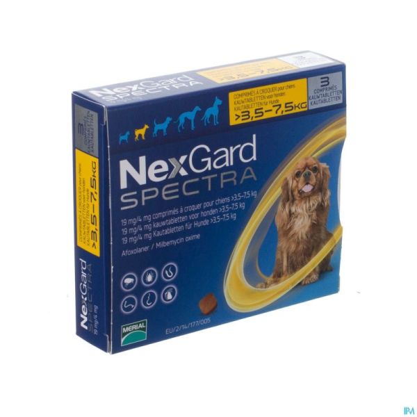 Nexgard Spectra 19mg/ 4mg Comp Croq Chien 3