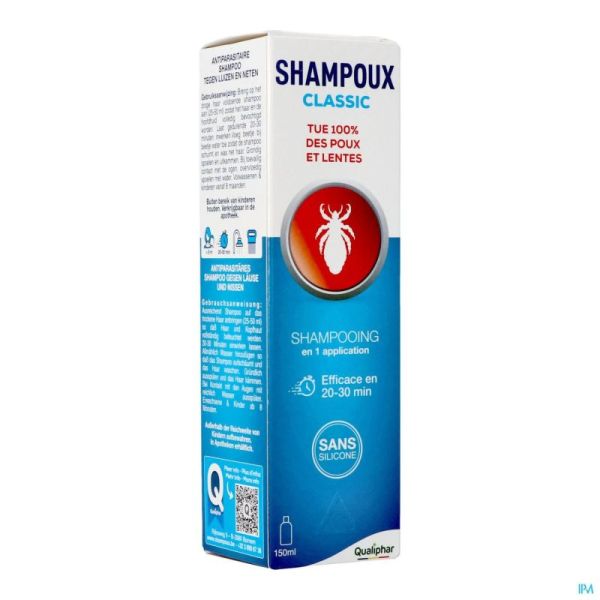 Shampoux Classic Shampooing A/poux 150ml