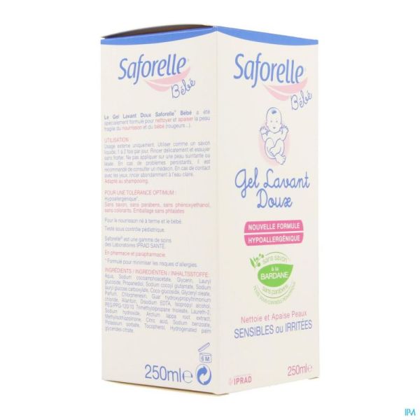 Saforelle Bb Gel Lavant Doux 250ml