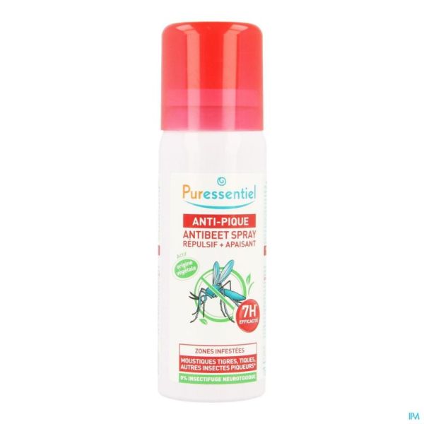 Spray Répulsif Anti-tiques Puressentiel – 100 Ml – À Base D’eucalyptus Citronné – Efficace 6h30 – Pour Toute La Famille (dès 6 Mois) – Zones Boisées Et Herbeuses