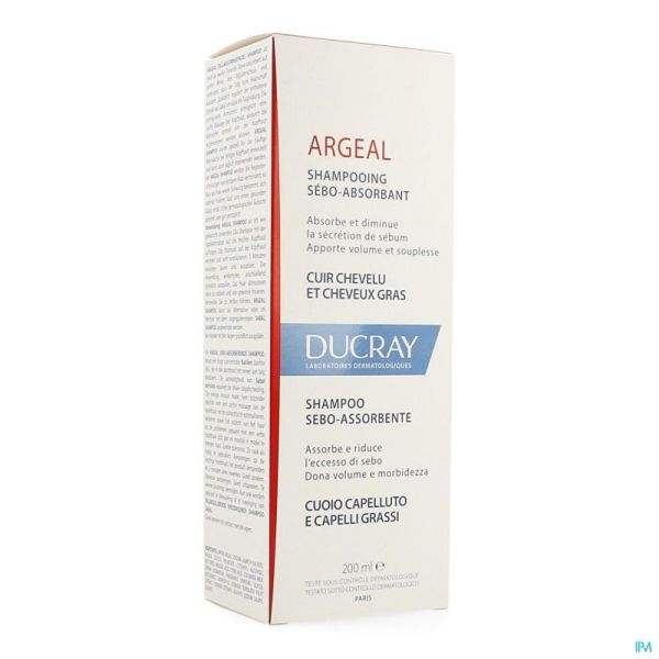 Ducray Argeal Sh Traitant Sebo Absorbant 200ml