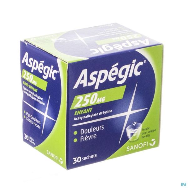 Aspegic 250 Pulv 30x 250mg