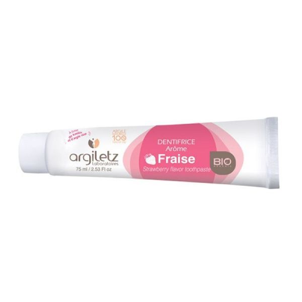 Argiletz denfifrice fraise enfant bio tube 75ml