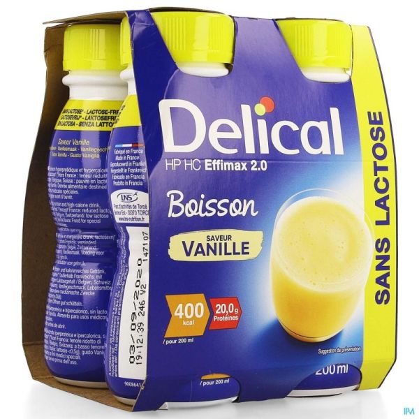 Delical Effimax 2.0 Vanille 4x200ml