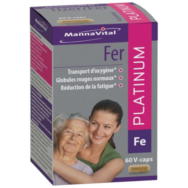 Mannavital fer platinum v-caps 60
