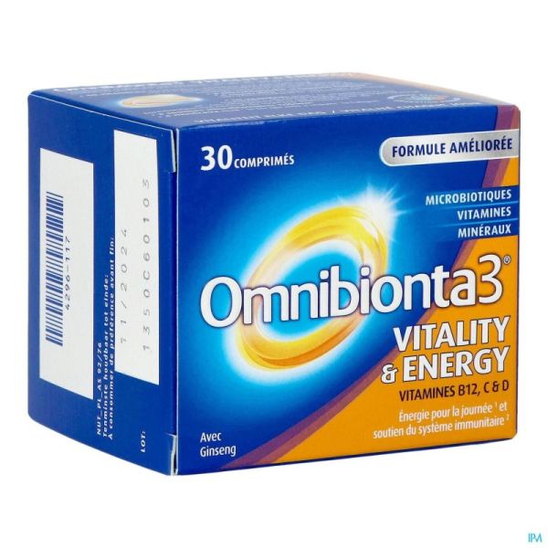 Omnibionta 3 Vitality Energy Comp 30